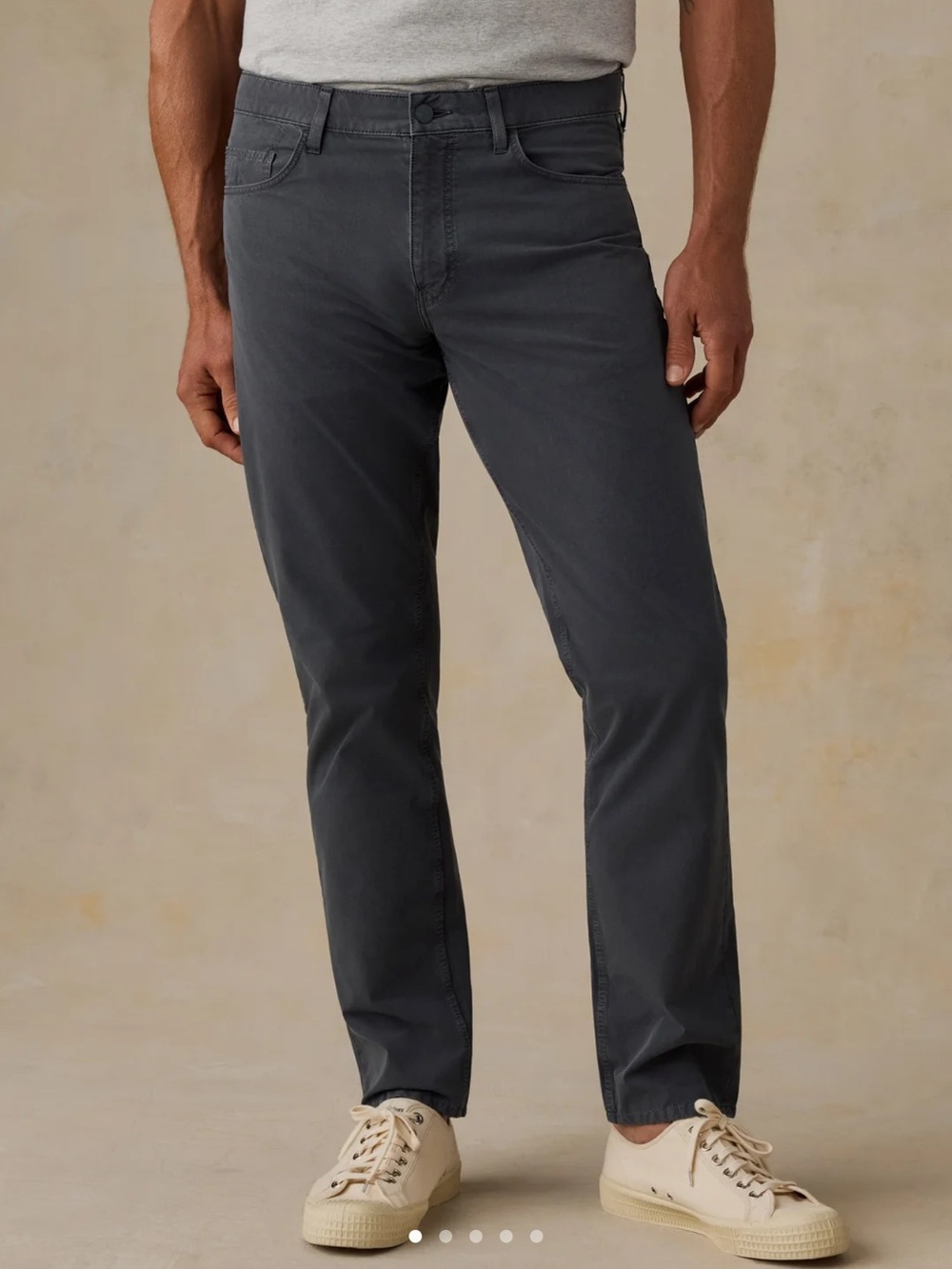 Faherty Mens Costa 5 pocket Pant Graphite 32W x 30L